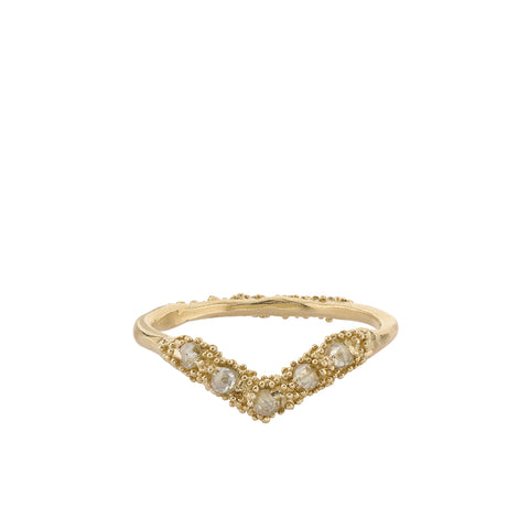 All-in-o]ne engagement and wedding ring