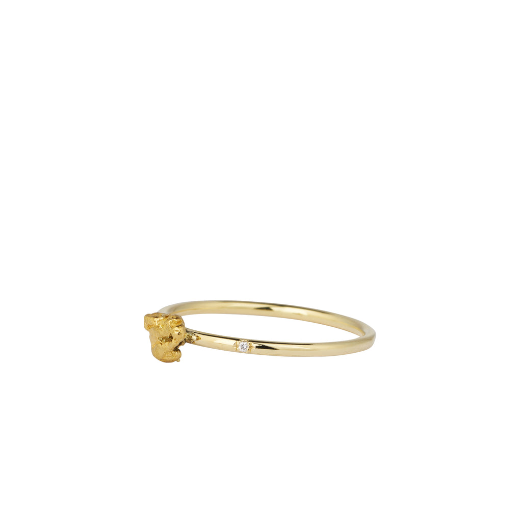 gold nugget ring 
